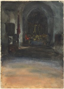 Spaanse kerkinterieur, ca. 1880
